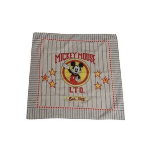 Vintage Mickey Mouse LTD Est 1928 Bandana Scarf 50‎ Cotton 50 Poly Made in USA